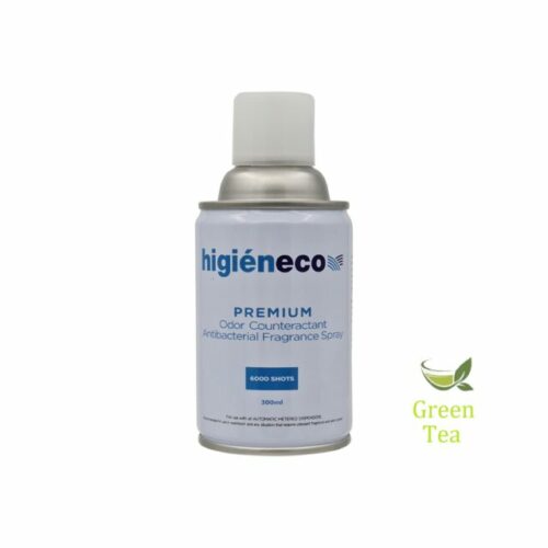 Higieneco Green Tea Automatic Aerosol Air Freshener Fragrance Refill, Antibacterial, 300 mL