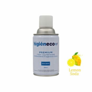 Higieneco Lemon Soda Automatic Aerosol Air Freshener Fragrance Refill, Antibacterial, 300 mL, 6000 Sprays