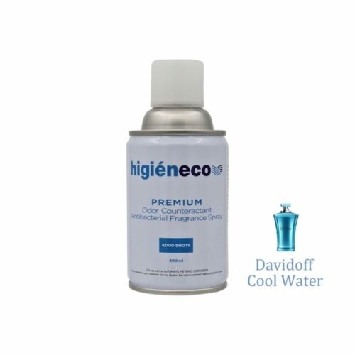 Higieneco David Off Cool Water Automatic Aerosol Air Freshener Fragrance Refill, Antibacterial, 300 mL