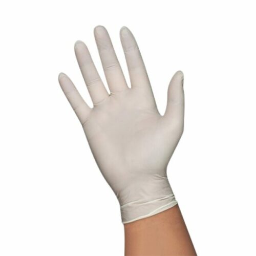 HospiPlus Latex Powder-Free Gloves, White, Small