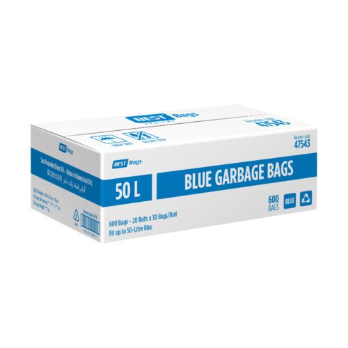 Best Hygiene 50 L Blue Garbage Bags, 600 Bags