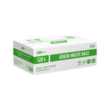 Best Hygiene 120 L Green Waste Bags, 200 Bags