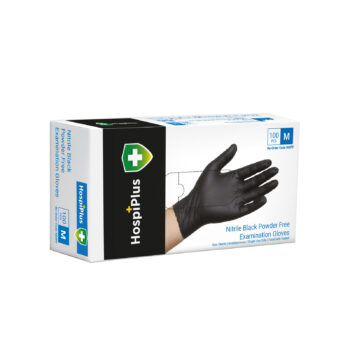 HospiPlus Nitrile Powder-Free Gloves, Blue, Medium