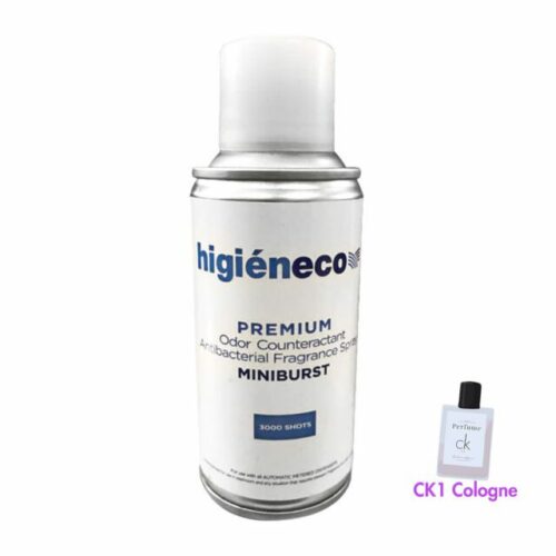 Higieneco MiniBurst 2.0 Cologne CK1 Aerosol Air Freshener Automatic Fragrance Refill, Antibacterial, 160 mL