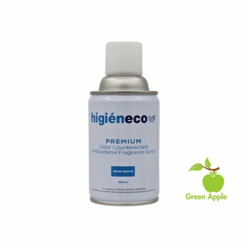 Higieneco Green Apple Aerosol Air Freshener Automatic Fragrance Refill, Antibacterial, 300 mL