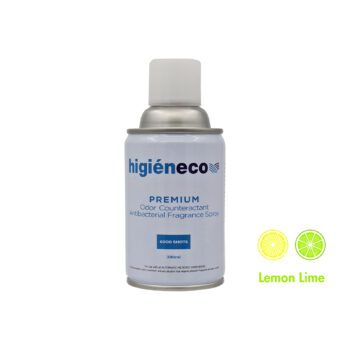 Higieneco Lemon Lime Automatic Aerosol Air Freshener Fragrance Refill, Antibacterial, 300 mL