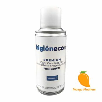 Higieneco MiniBurst 2.0 Mango Madness Aerosol Air Freshener Automatic Fragrance Refill, Antibacterial, 160 mL
