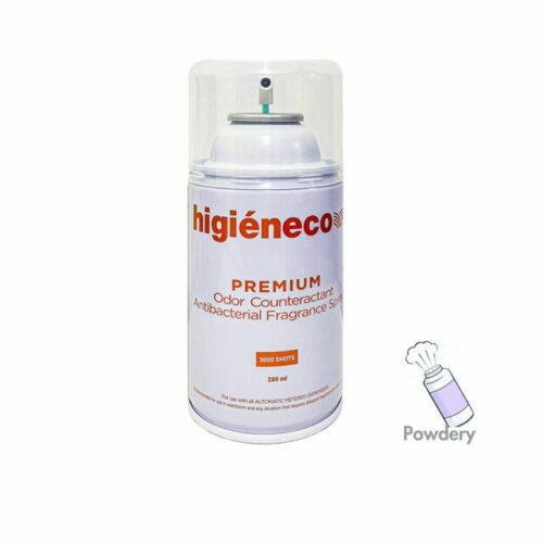 Higieneco Powdery Premium Fragrance Refill, Antibacterial, 280 mL, 3000 Sprays