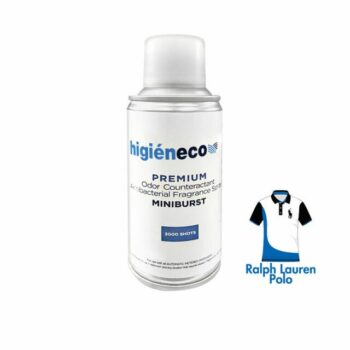 Higieneco MiniBurst 1.0 Polo Ralph Lauren  Aerosol Air Freshener Automatic Fragrance Refill, Antibacterial, 3000 Sprays, 110 mL
