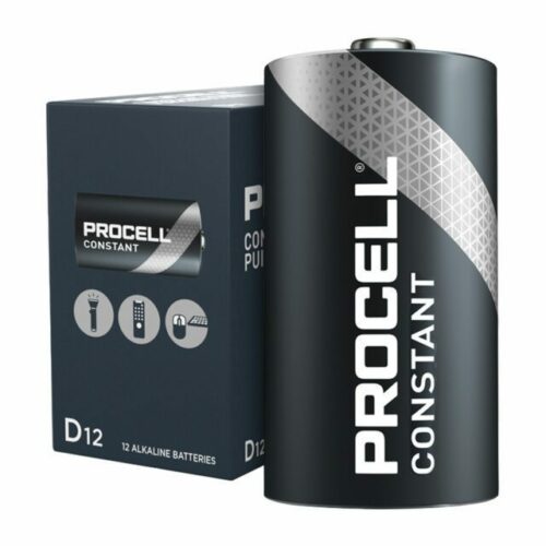D Procell Alkaline Constant Power Battery, 1.5 V