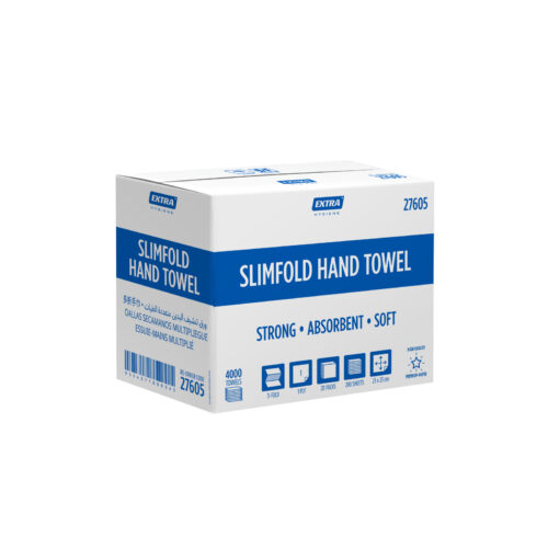 Extra Premium White Slimfold Hand Towel