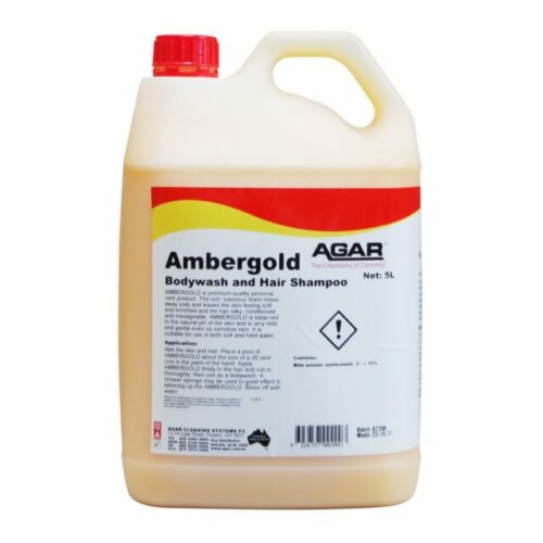 Agar Ambergold Bodywash and Shampoo, 5L