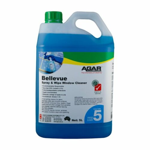 Agar Bellevue Spray and Wipe Window Cleaner, 5L