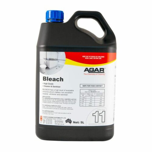 Agar Cleaner and Sanitiser Bleach, 5L