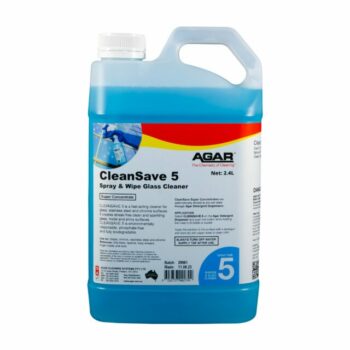 Agar CleanSave 5 Spray and Wipe Glass Cleaner, 2.4L