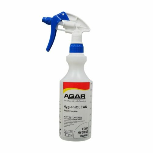 Agar HygieniCLEAN Sanitiser and Cleaner Spray Bottle, 500mL