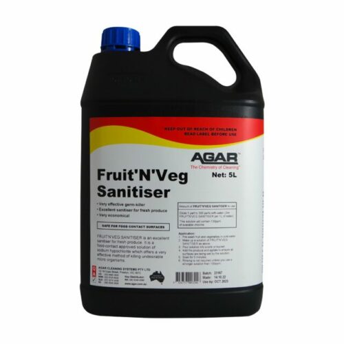 Agar Fruit’N’Veg Sanitiser, 5L
