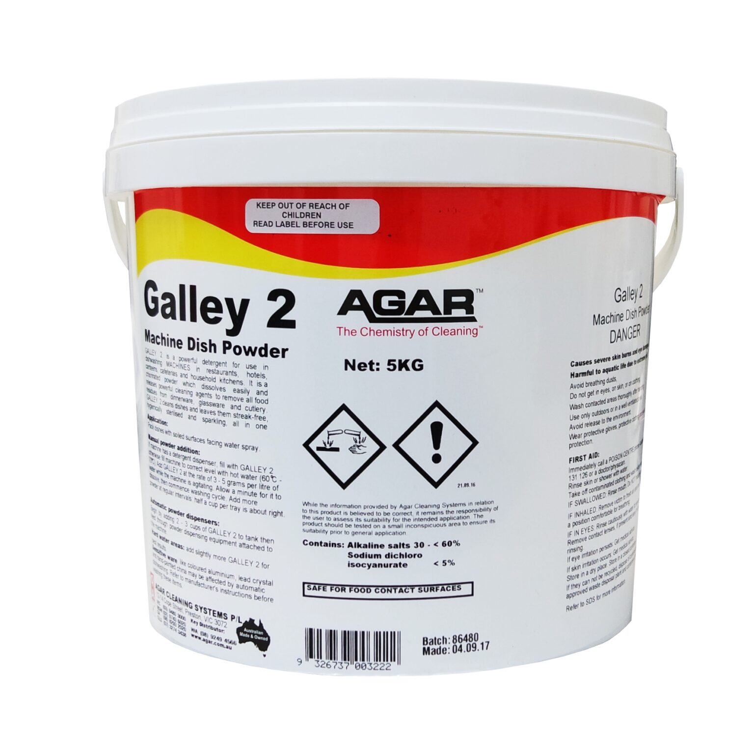 Agar Galley 2 Machine Dish Washer, 5Kg