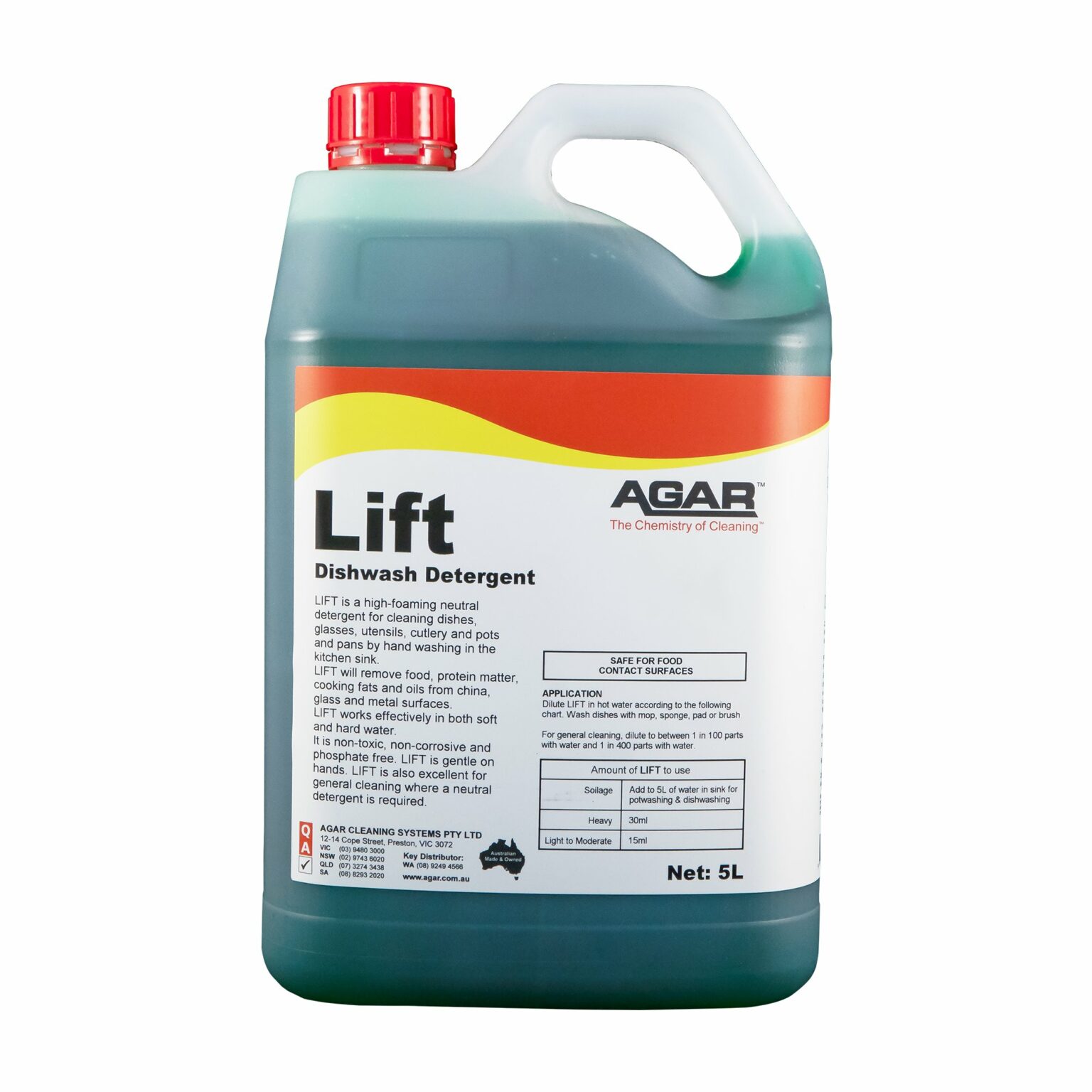 Agar Lift Dishwash Detergent, 5L