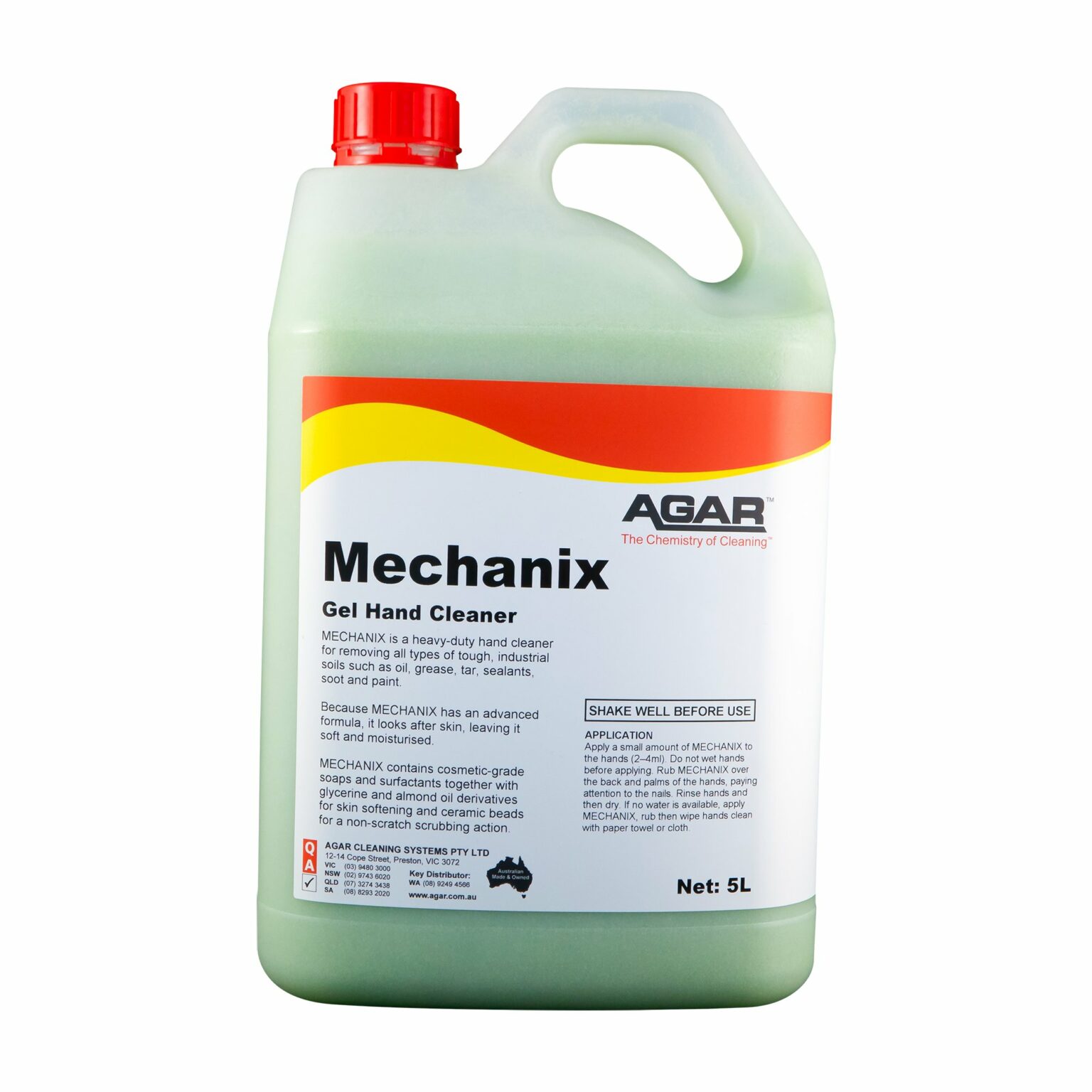 Agar Mechanix Gel Hand Cleaner, 5L