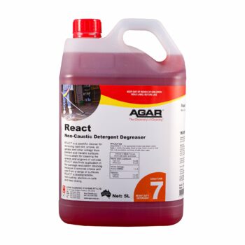 Agar React Non-Caustic Detergent Degreaser, 5L