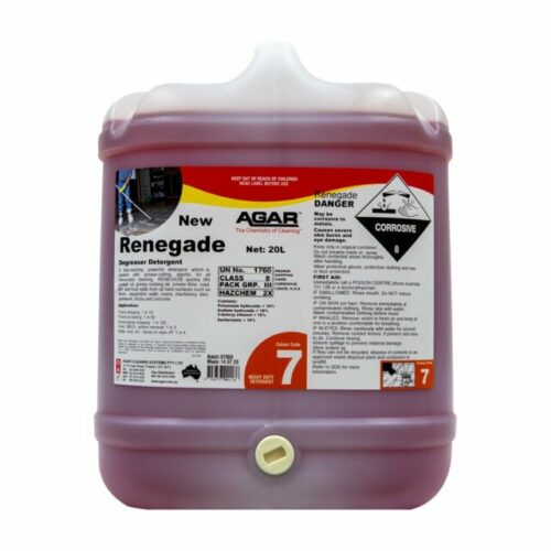 Agar Renegade Degreaser detergent, 20L