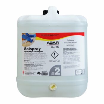 Agar Solspray Spray and Wipe Detergent. 20L