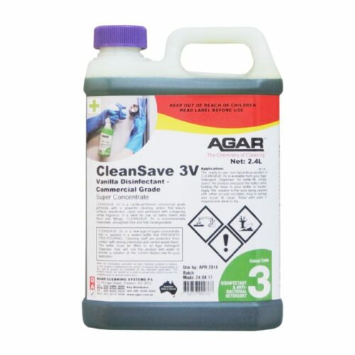 Agar CleanSave 3V Vanilla Disinfectant, 2.4L