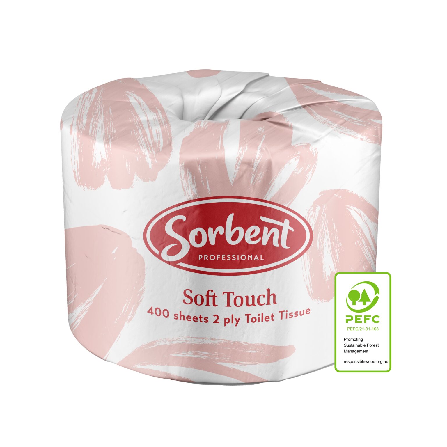 25003_SorbentProfessional_SoftTouch Toilet Tissue 2ply 400s_PEFC