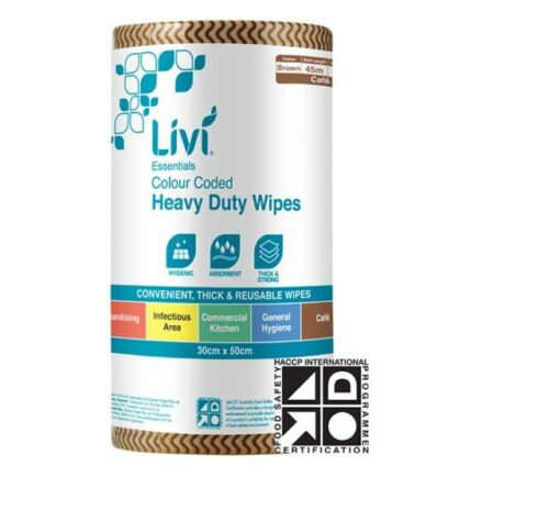Livi Essentials Commercial General Hygiene Wipes, 90 Sheets, Blue