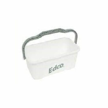 Edco All Purpose Mop and Squeegee Bucket, White, 11L