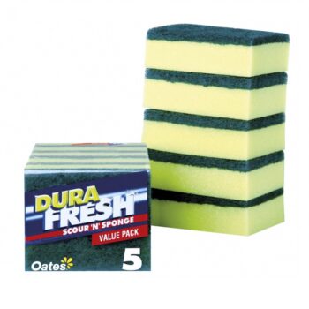 DuraFresh Antibacterial Scour 'N' Sponge, 3 Pack