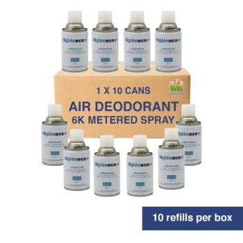 Higieneco Country Garden Aerosol Air Freshener Automatic Fragrance Refill, Antibacterial, 300 mL 10 Refills (Box)