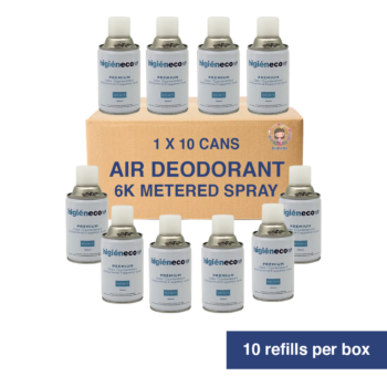 Higieneco Isabella Aerosol Air Freshener Automatic Fragrance Refill, Antibacterial, 300 mL 10 Refills (Box)
