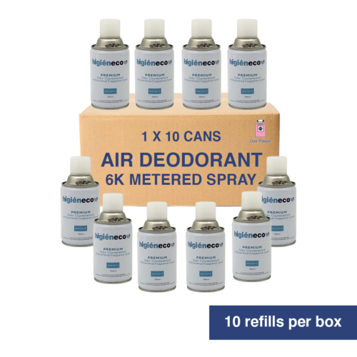Higieneco Dior Poison Aerosol Air Freshener Automatic Fragrance Refill, Antibacterial, 300 mL 60 Refills (Carton)
