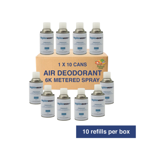 Higieneco Festival Fruit Aerosol Air Freshener Automatic Fragrance Refill, Antibacterial, 300 mL 60 Refills (Carton)