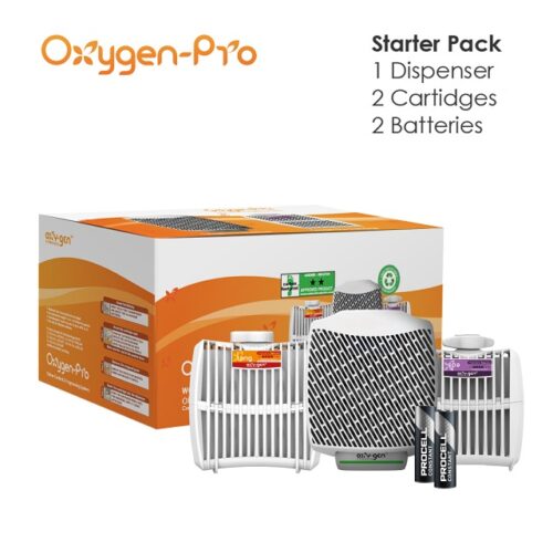 Oxygen Pro Kit - 1 Oxygen Pro Dispenser & 2 Oxygen Pro Grande Refills