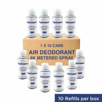 Higieneco MiniBurst 1.0 Morning Fresh Aerosol Air Freshener Automatic Fragrance 10 Refills, Antibacterial, 3000 Sprays, 110 mL